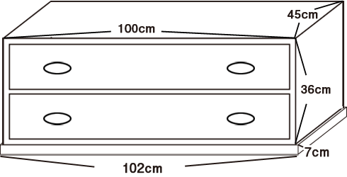 たんすのサイズ